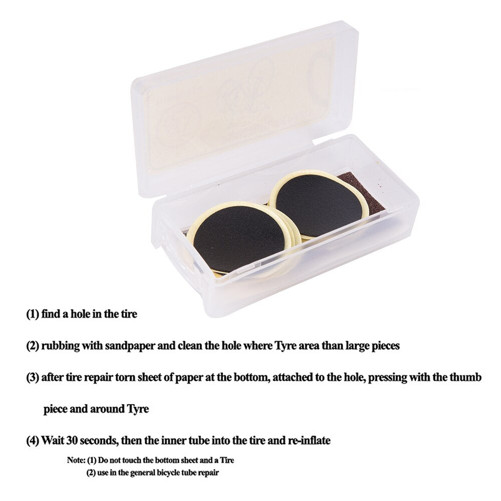 ZTTO Bicycle Accessories MTB Road Bike No Glue Tire Repair Kit Glueless Patch Bicicleta For Inner Tube 26 29 700c 27.5
