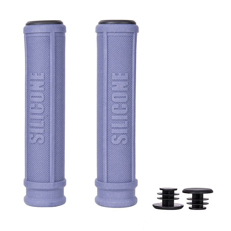 ZTTO 1 Pair Pure Silicone Gel Durable Shock-Proof Anti-Slip Bicycle Grips with Bar Plug For MTB Mountain Bike Road Bicycle Parts