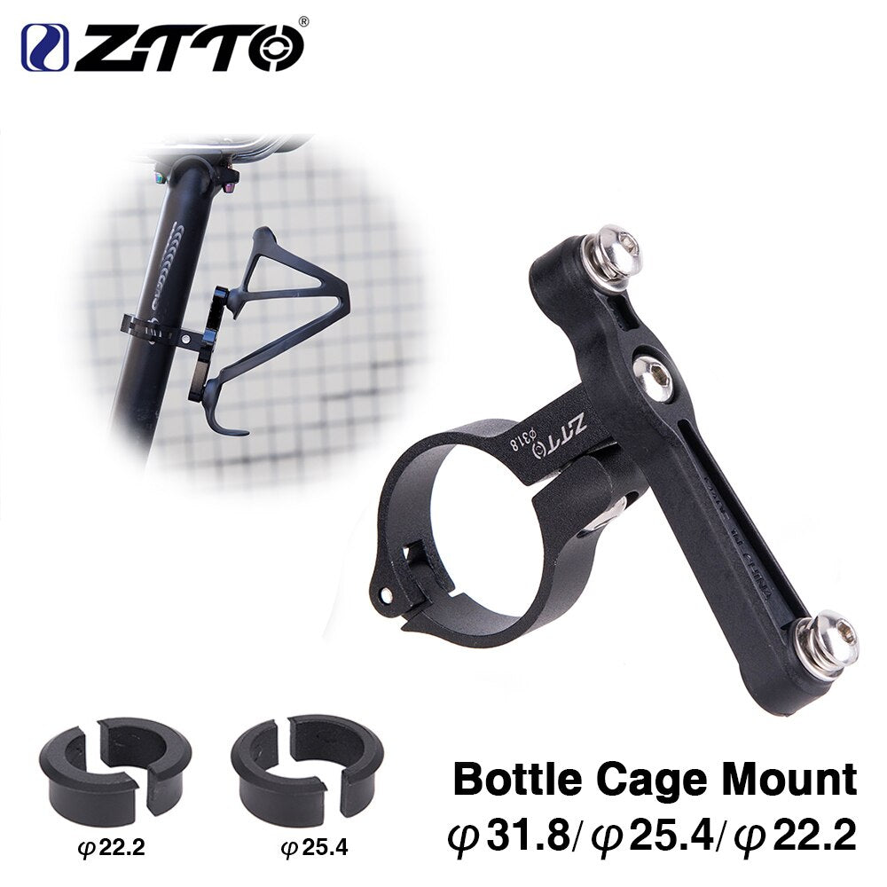 ZTTO MTB Bicycle Bottle Holder Bolt Cage Holder 22.2 25.6 31.8 mm Tubular Handlebars SeatPosts Aluminum Alloy Mountain Road Bike