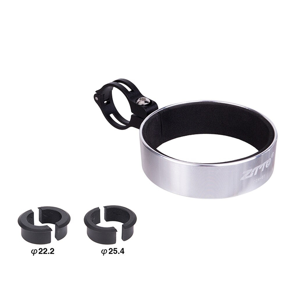 ZTTO Bicycle Coffee Cup Holder City MTB Road Folding Bike Cruiser Bicycle Handlebar Mount Coffee Cycling Accessories