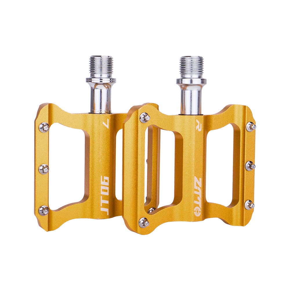 ZTTO Road Bike Ultralight Flat Pedal Aluminum Alloy Bicycle Bearings Anti-Slip Folding Pedals Cycling JT06