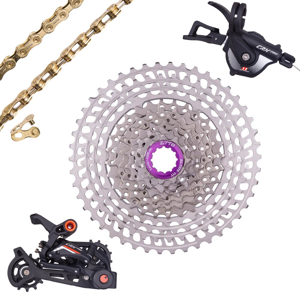 ZTTO SLR2 11 Speed CRX Groupset Derailleur Shifter Crankset Chain 11-52T Cassette 11-50T Ultralight Group Set VS M8000 M7000