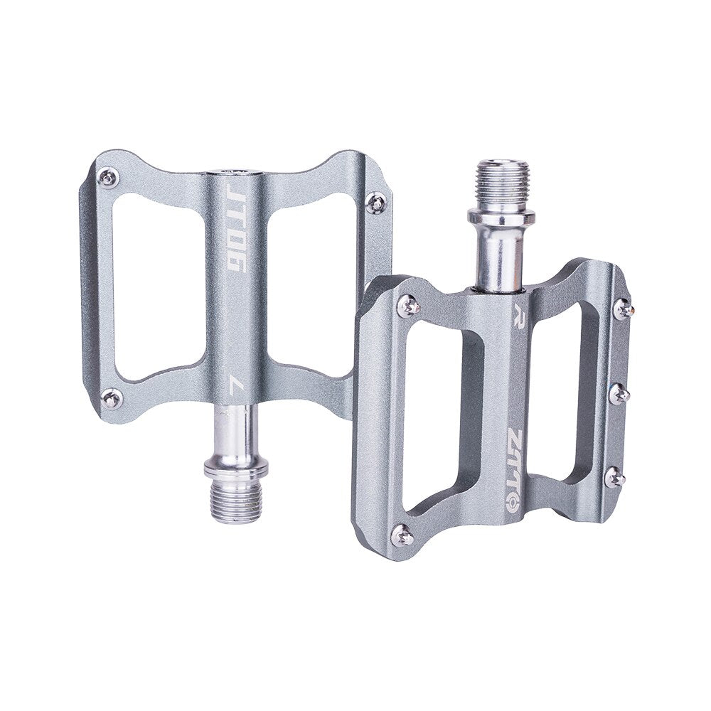 ZTTO Road Bike Ultralight Flat Pedal Aluminum Alloy Bicycle Bearings Anti-Slip Folding Pedals Cycling JT06