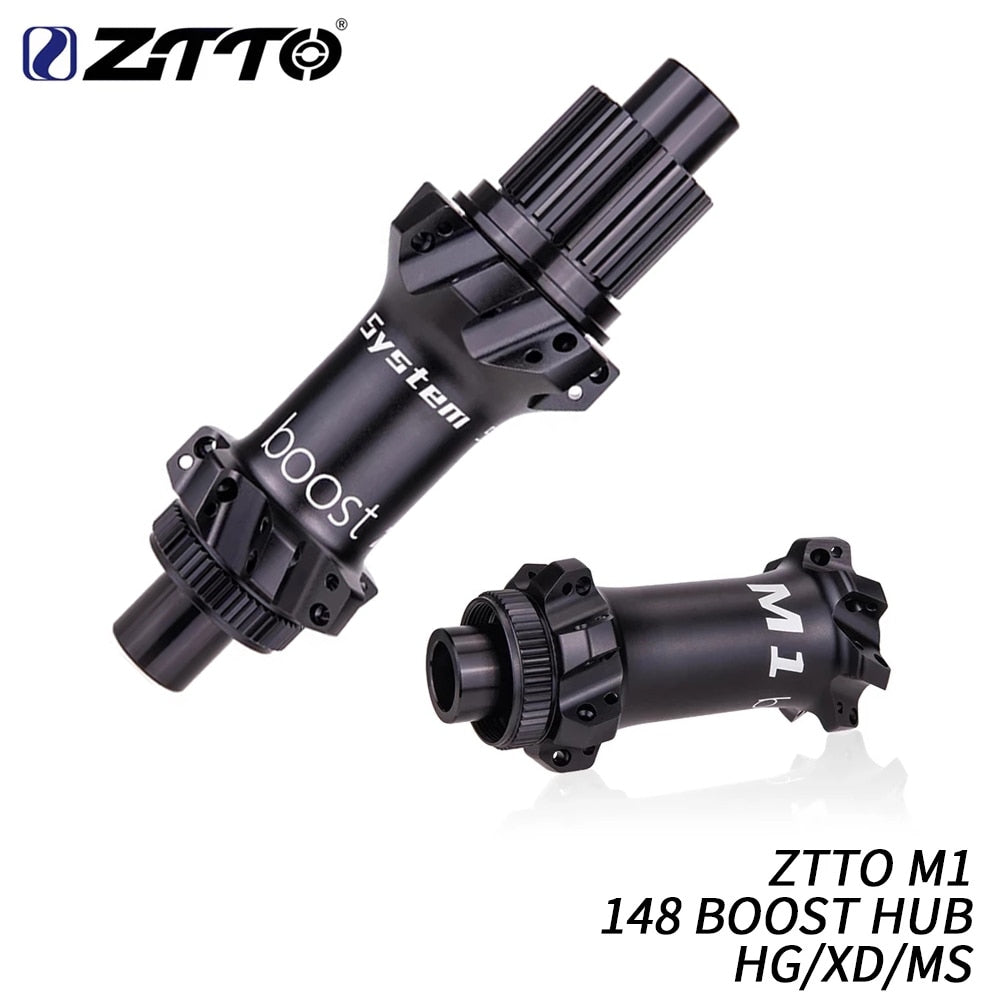 ZTTO M1 MTB Straightpull BOOST 148 Hub Ultralight 28 Hole Bushing 54T Ratchet HG XD MS Core 12 Speed Thru Axle 28h Maza Bicycle