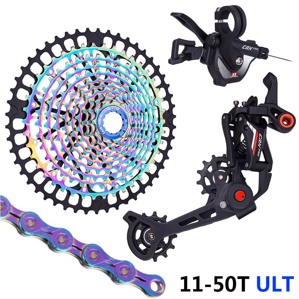 ZTTO MTB 11 Speed HG 11-52T Bicycle Group Set Cassette Chain CRX PRO Shifter Cluth Rear Derailleur Mountain Bike Sprocket Kit
