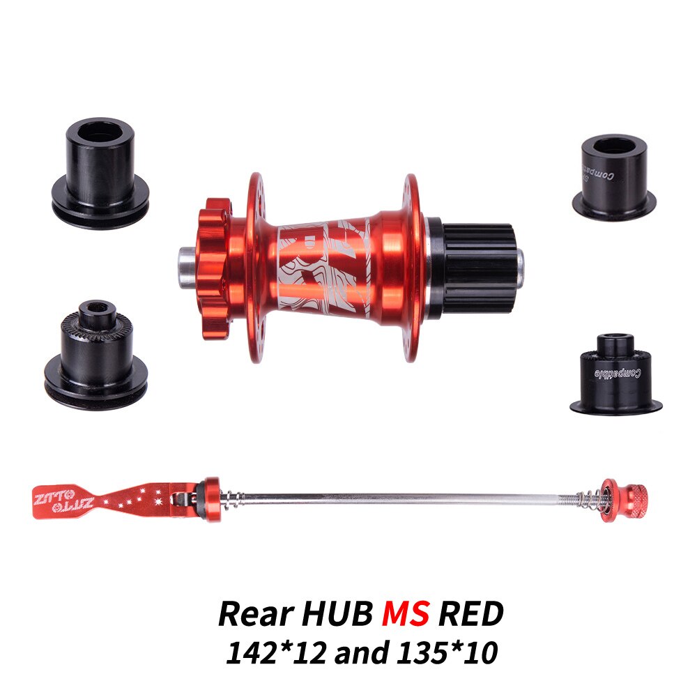 ZTTO Ratchet 54T Disc Brake MTB Hub 32H 32 Hole Thru Axle Maza Quick Release XD HG MS Núcleo Eccentric 142x12 135 Sealed Bearing
