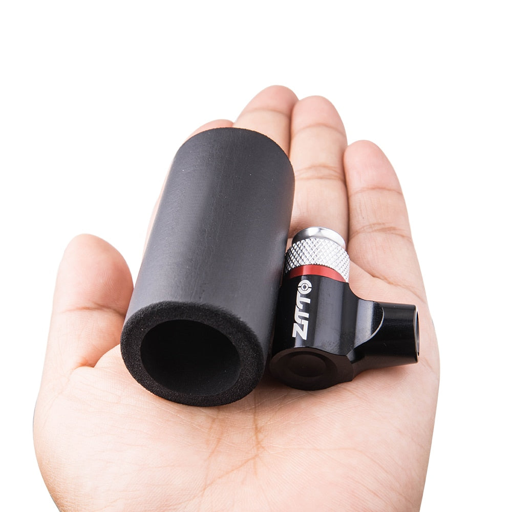 ZTTO Bicycle CO2 Pump CO2 Cartridge Adapter Mount High Pressure FV AV Compatible Schrader Presta Valve Bike Tire Air Pump