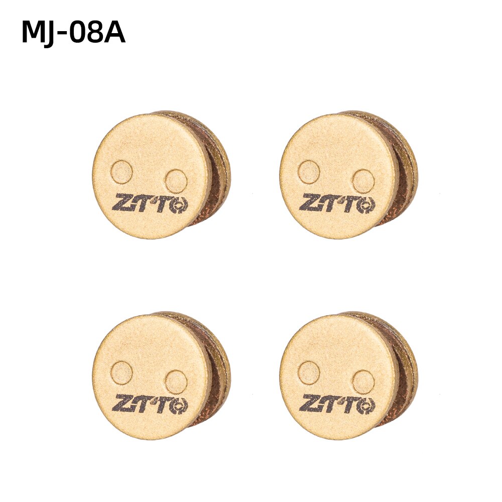 ZTTO 4Pairs MTB Road Bike Full Metal Disc Brake Pads MT200 M8100 Flat Mount R8070 R7070 R8020 G03TI G04TI Level Guide Code Cx1
