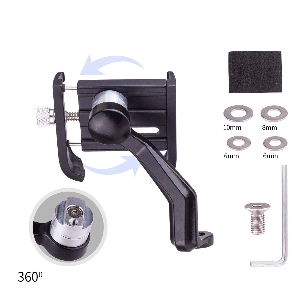 ZTTO Motorcycle Phone Holder Full Cover Universal Mount side rear mirror Seat Stand Bicycle Handlebar MTB Cell Holder Road bike