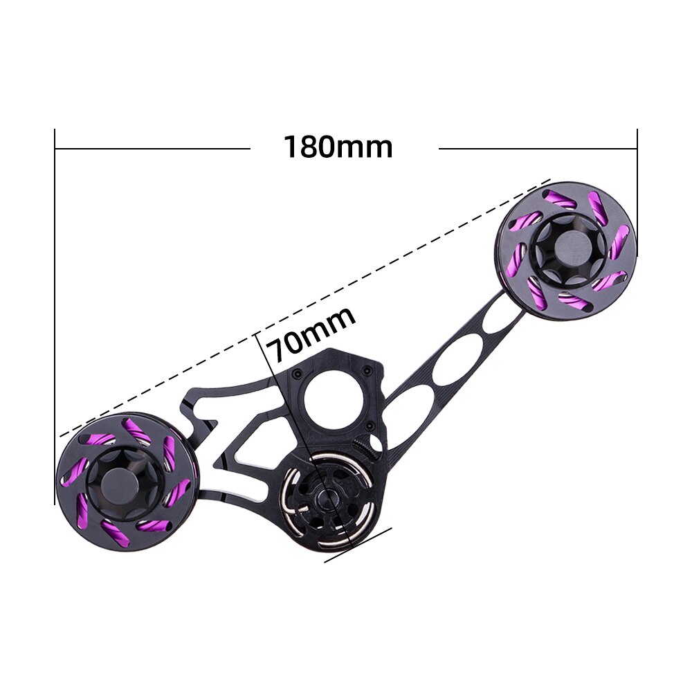 ZTTO Folding Bike Bicycle 2 3 6 Speed Rear Derailleur Chain Tensioner Adjustable Stabilizer Presser Pulley Jockey Wheel