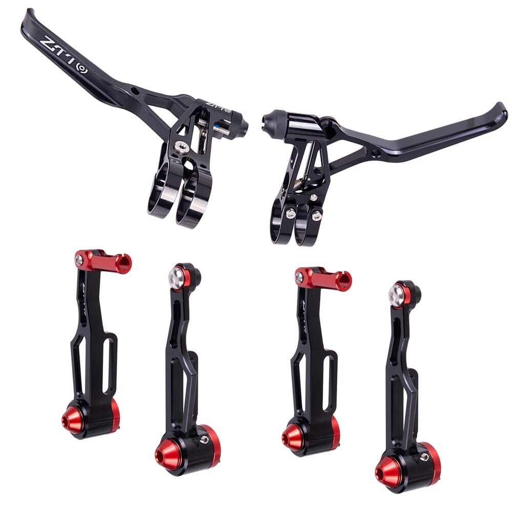 ZTTO Ultralight Folding Bike V-Brake Caliper CNC V Brake Lever Kid Bicycle Rim Brakes Lightweight Set Adjustable