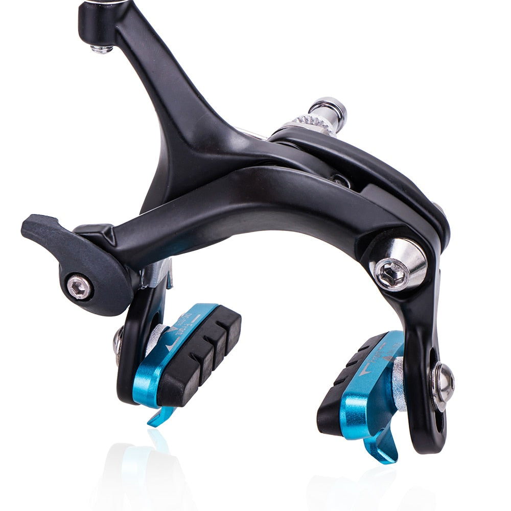 ZTTO Road Bike Caliper Brake Pads Replaceable Rubber CNC Aluminum Shell 1Pair Block Lightweight Braking Shoes For Carbon Part