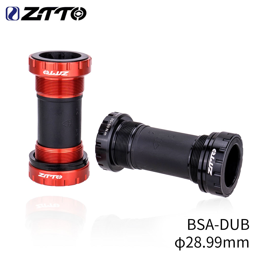ZTTO Bicycle BSA DUB Bottom Bracket Sealed Bearing English Thread 68 73mm BSA68 Shell 28.99mm Spline Axis MTB Road Bike Crank