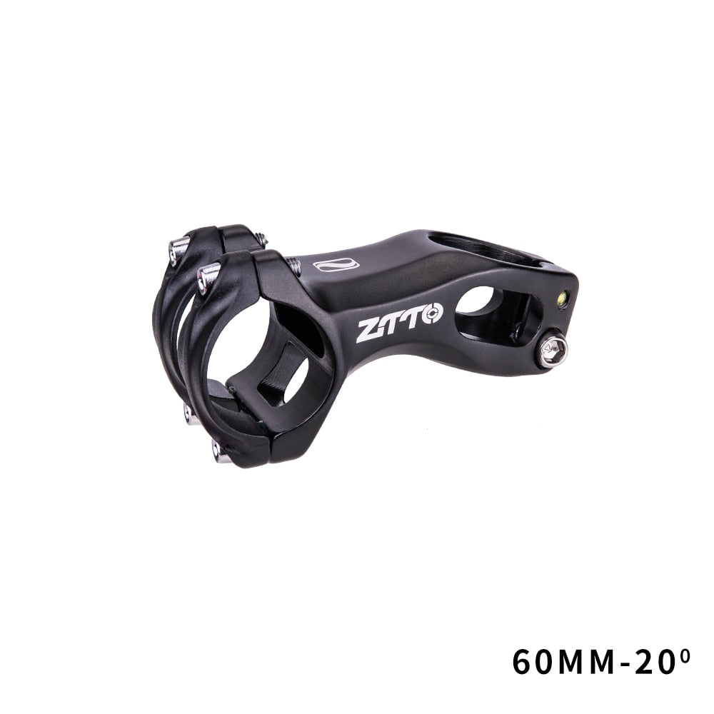 ZTTO Bicycle XC MTB Stem 80mm 20 Degree Road bike Gravel Aerodynamics Stem Negative angle High Strength Lightweight 31.8mm