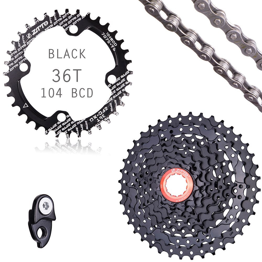 ZTTO MTB 8s 11-40T Cassette Bicycle 1x8 Speed Freewheel Durable Steel Gear K7 for M410 TX800 Mountain Bike Sprocket HG tpye