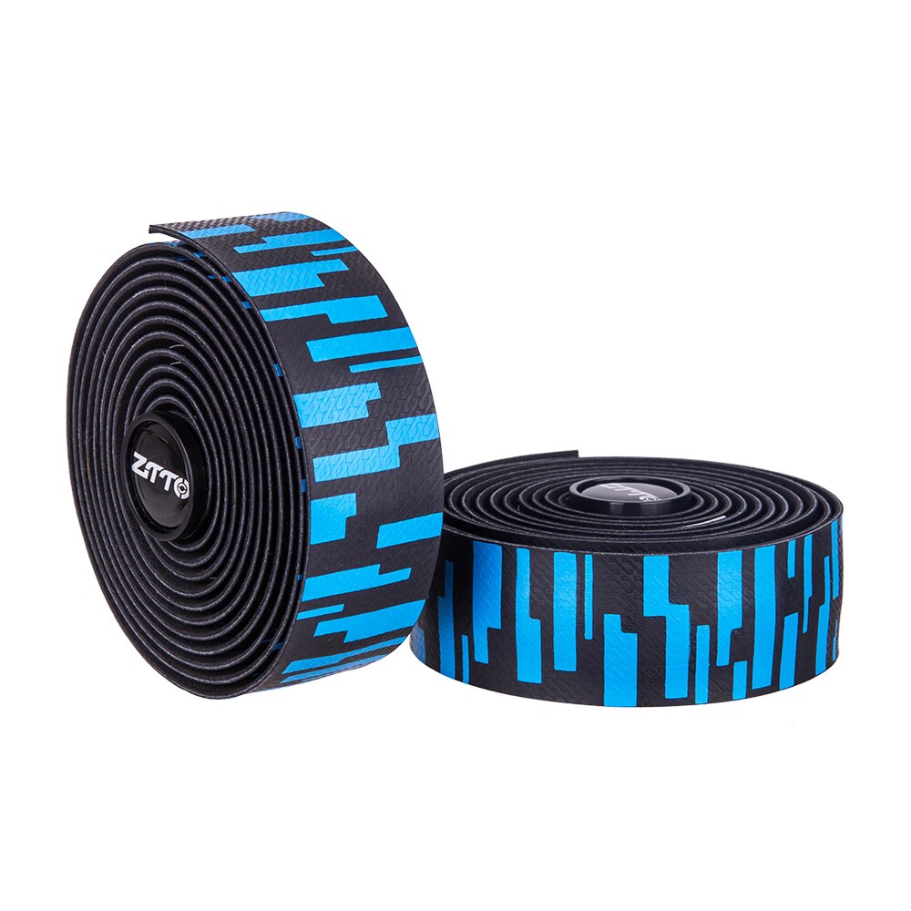 ZTTO Road Bike Handlebar tapes blue white gold teal Gradient color EVA PU Tape Durable Shock-Proof Bartape BD8