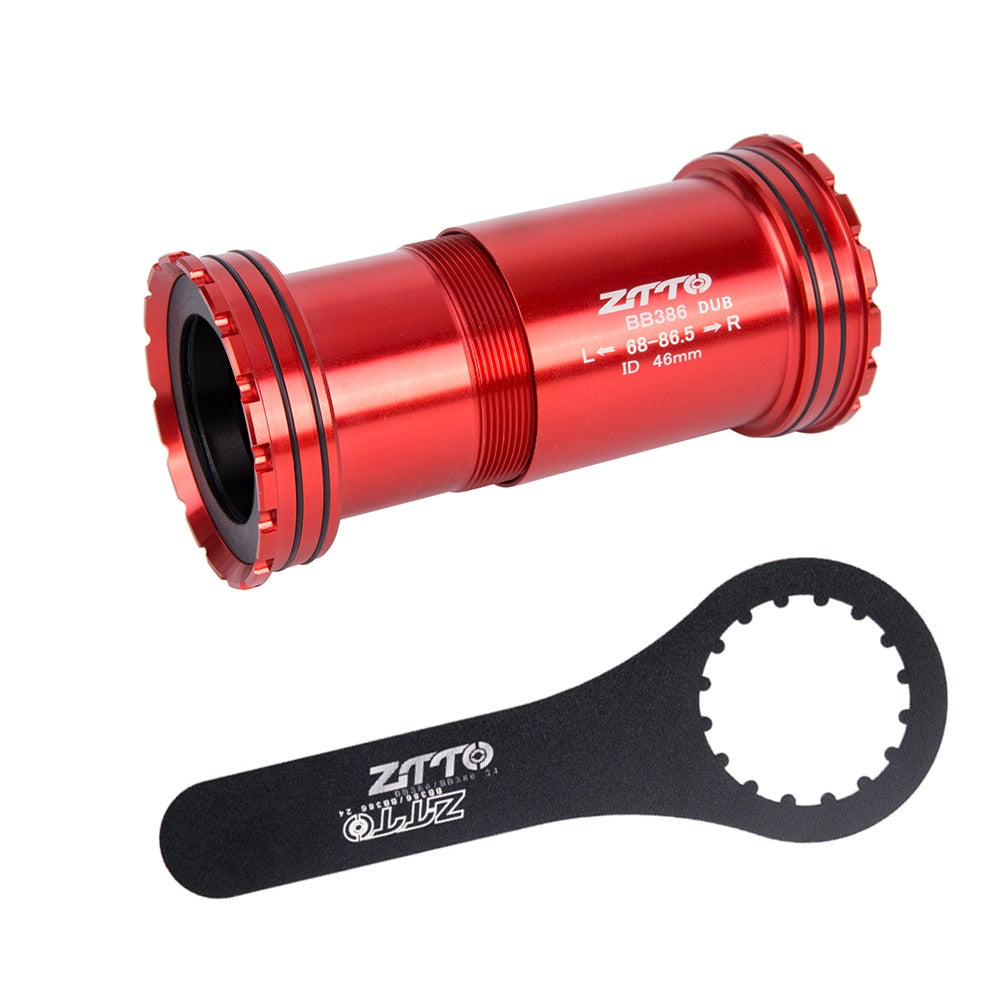 ZTTO BB386 DUB Bicycle Thread Lock Bottom Brackets 386 Press Fit Axis for MTB Road Bike eagle 28.99 Chainset 29mm Center BB
