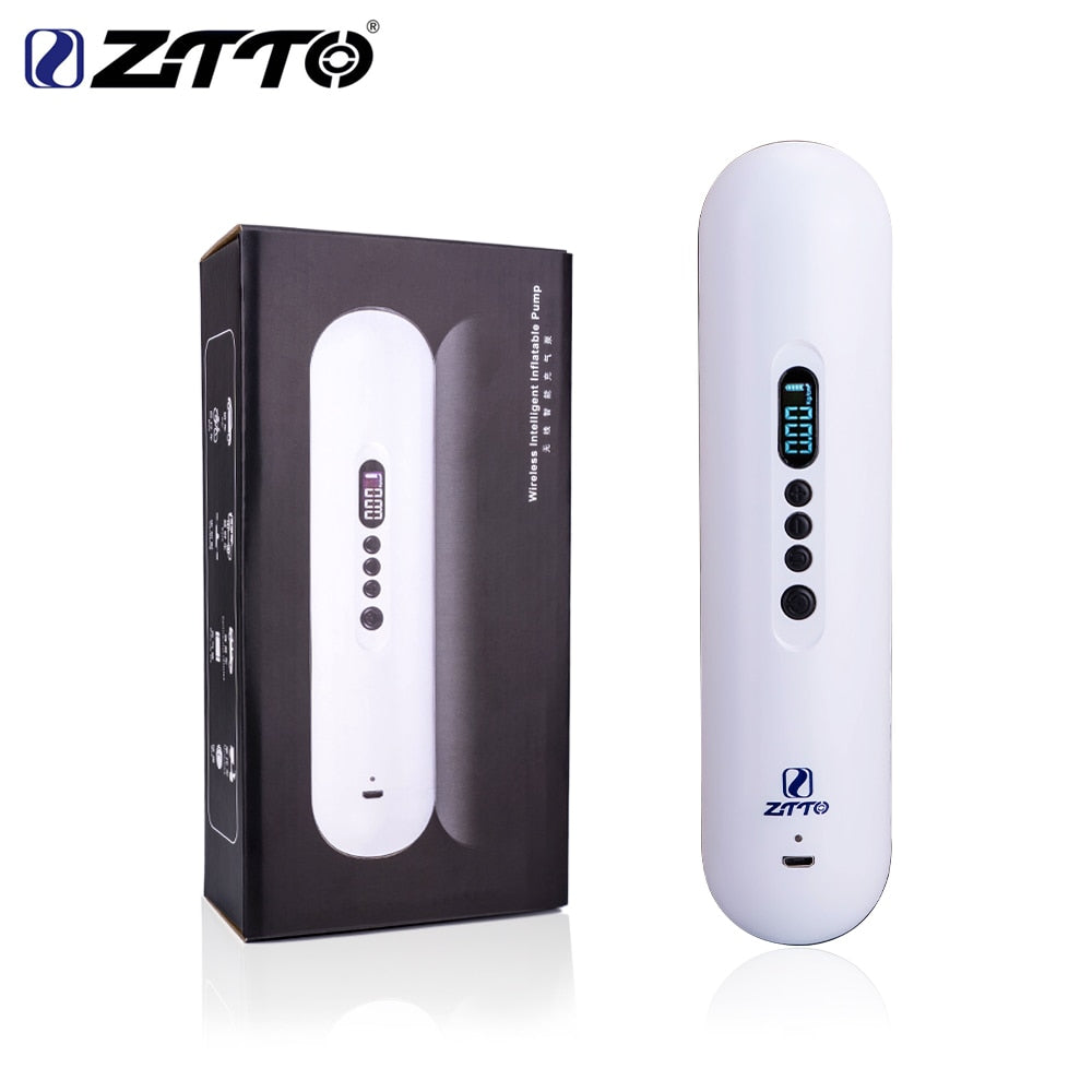 ZTTO Bicycle Electric air pump MTB road bike tiers Air Compressor Portable Mini Air Inflator Hand Held 2000mAh with LCD screen