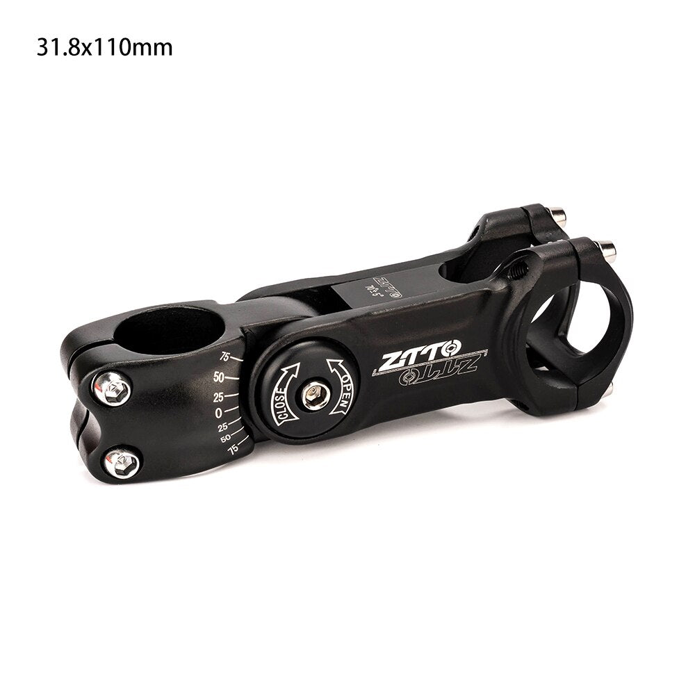 ZTTO Bicycle 70mm 90 100 Adjustable Stem 31.8mm fiting stem for XC MTB Mountain Road City Bike Handle Bar Stem Cycling part