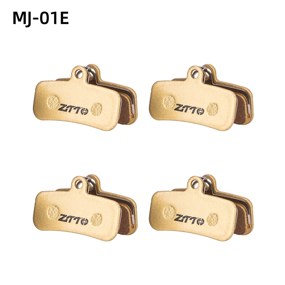 ZTTO 4Pairs MTB Road Bike Full Metal Disc Brake Pads MT200 M8100 Flat Mount R8070 R7070 R8020 G03TI G04TI Level Guide Code Cx1