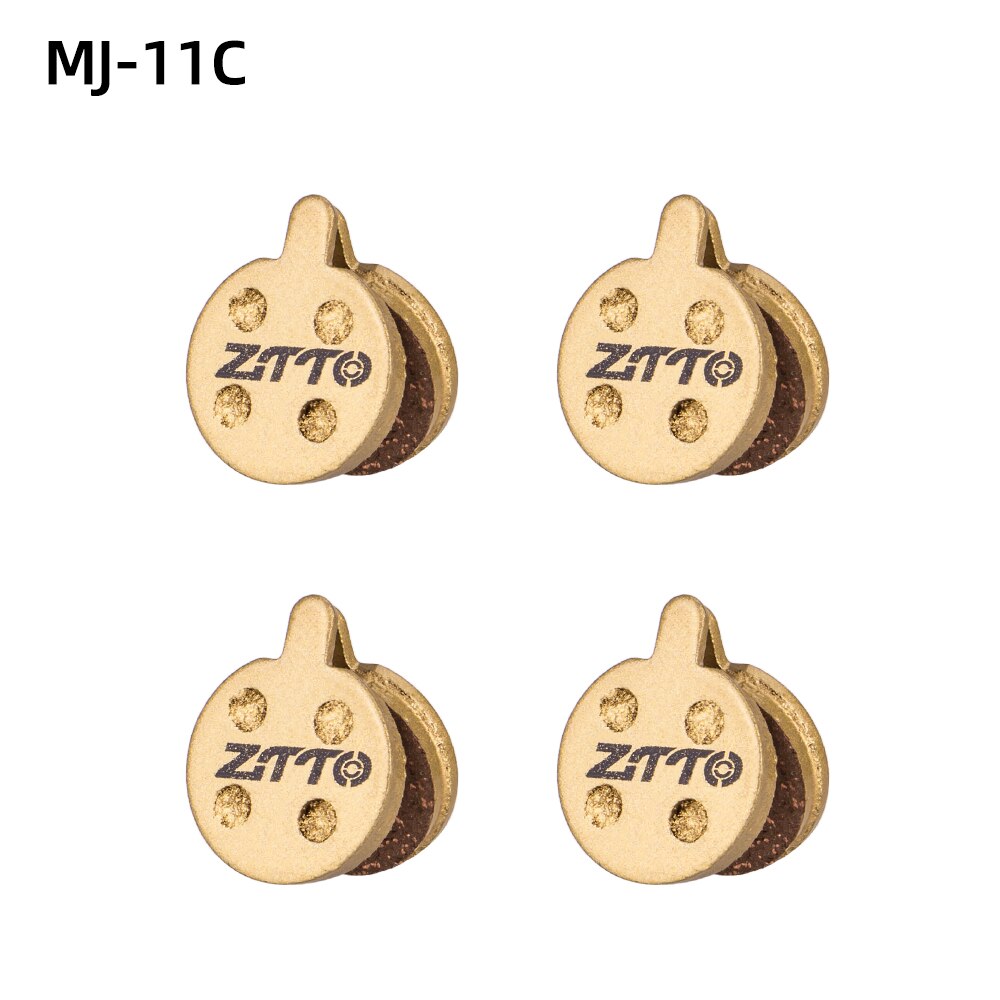 ZTTO 4Pairs MTB Road Bike Full Metal Disc Brake Pads MT200 M8100 Flat Mount R8070 R7070 R8020 G03TI G04TI Level Guide Code Cx1