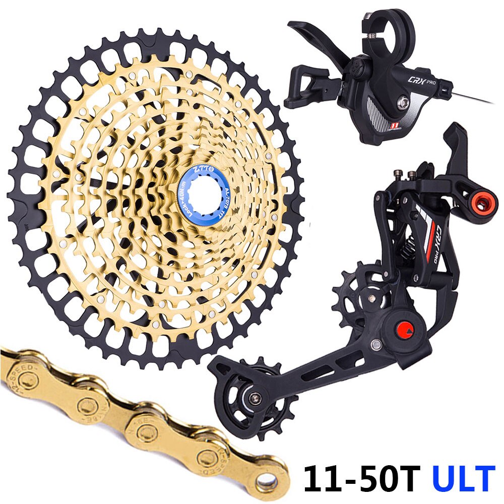 ZTTO MTB 11 Speed HG 11-52T Bicycle Group Set Cassette Chain CRX PRO Shifter Cluth Rear Derailleur Mountain Bike Sprocket Kit