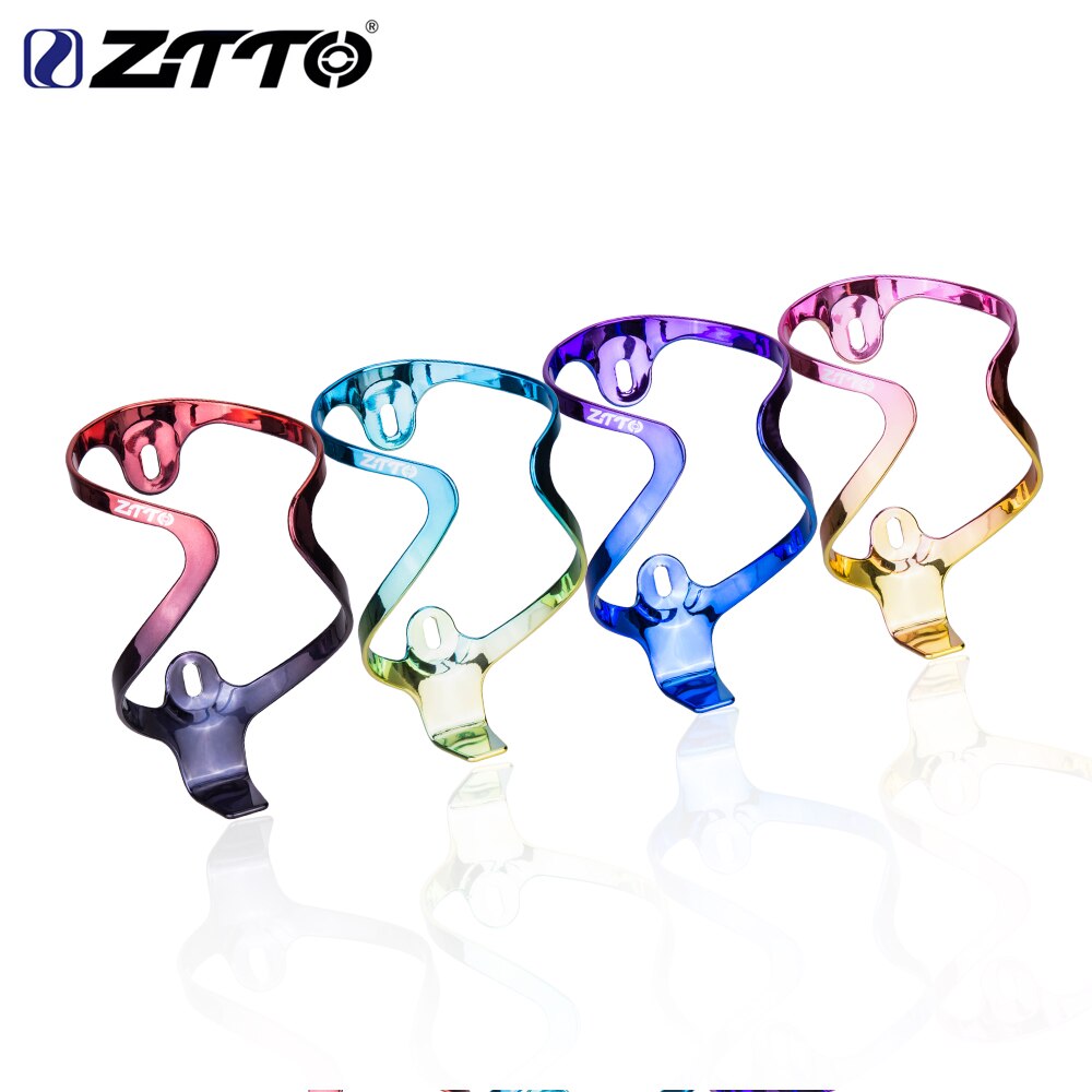 ZTTO Color gradient Bicycle Aluminum Bottle Cage MTB road Gravel bike water bottle holder plating colorful Metal lightweight