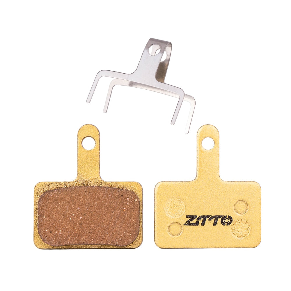 ZTTO 4Pairs MTB Road Bike Full Metal Disc Brake Pads MT200 M8100 Flat Mount R8070 R7070 R8020 G03TI G04TI Level Guide Code Cx1
