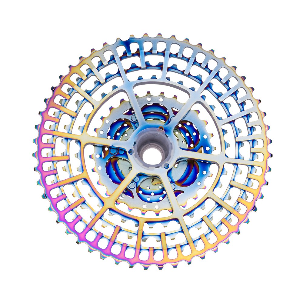 ZTTO MTB 11speed 11-52T Cassette SLR2 Rainbow Bicycle Wide Ratio 11s Sprockets UltraLight 380g CNC Freewheel Mountain Bike Parts