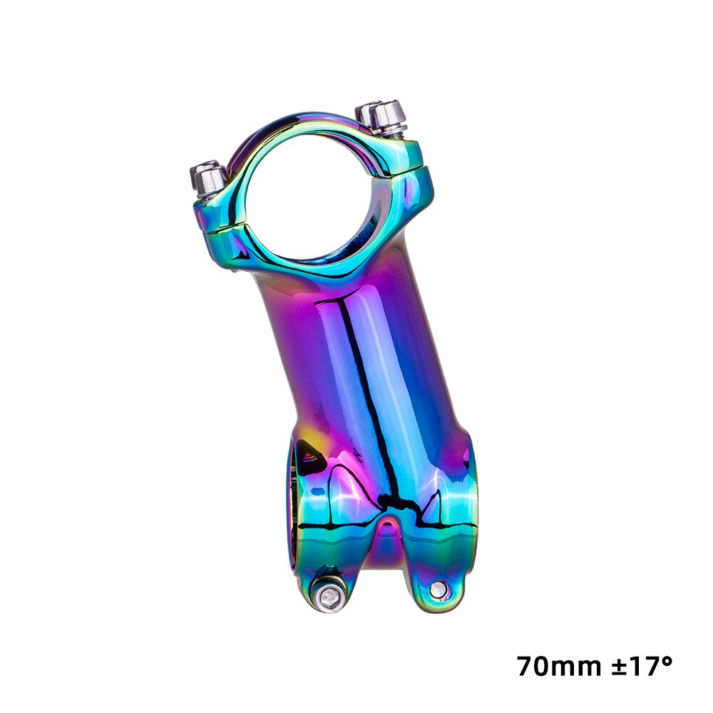 ZTTO Rainbow MTB Road Bike Oil Slick Stem 17 7 Degree 60 70 80 90mm High Strength Lightweight Fit 31.8mm Handlebar XC AM