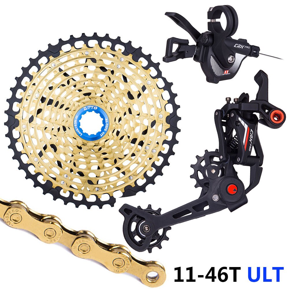 ZTTO MTB 11 Speed HG 11-52T Bicycle Group Set Cassette Chain CRX PRO Shifter Cluth Rear Derailleur Mountain Bike Sprocket Kit
