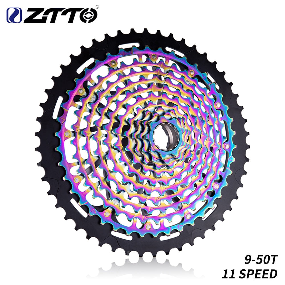 ZTTO MTB 11 Speed 9-50T Cassette XD Ultimate Pro ULT Golden Rainbow 372g Steel Durable Sprocket Ultralight 11s 9-50 k7 9 to 50