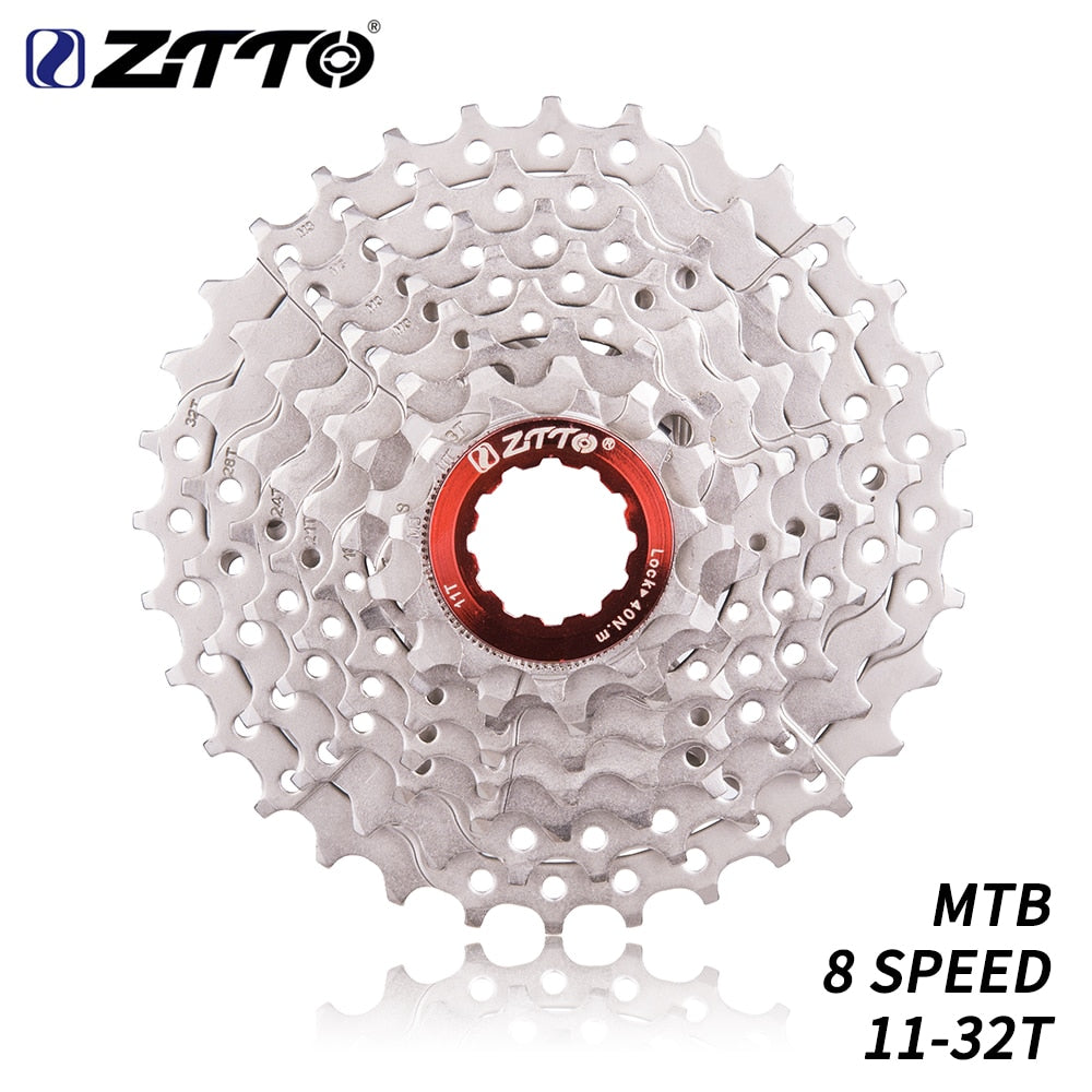 ZTTO 8 Speed 11-32T Bicycle Cassette Mountain Bike 8speed Steel 8s 8v K7 Freewheel Flywheel Bicycle Parts For M410 M360 M310