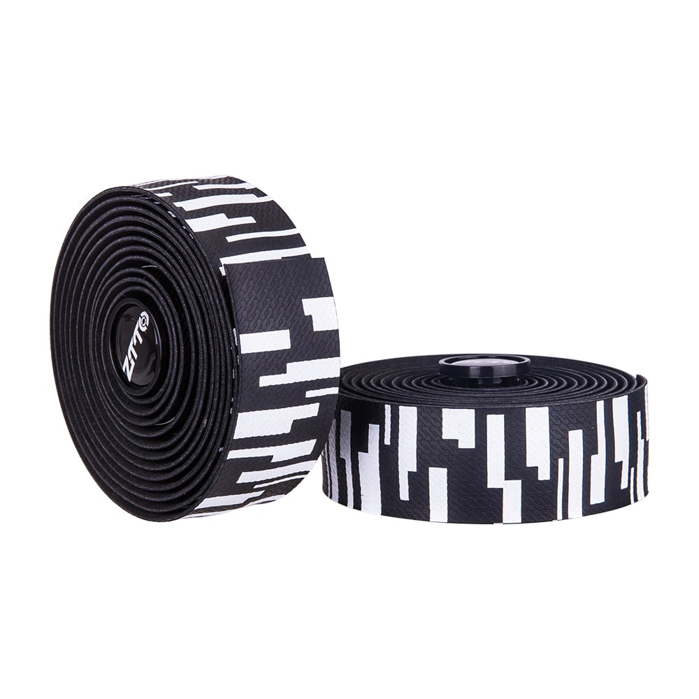 ZTTO Road Bike Handlebar tapes blue white gold teal Gradient color EVA PU Tape Durable Shock-Proof Bartape BD8