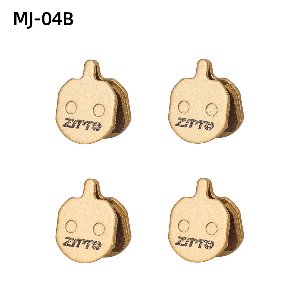 ZTTO 4Pairs MTB Road Bike Full Metal Disc Brake Pads MT200 M8100 Flat Mount R8070 R7070 R8020 G03TI G04TI Level Guide Code Cx1