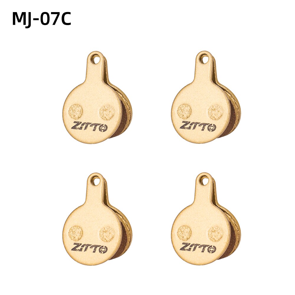 ZTTO 4Pairs MTB Road Bike Full Metal Disc Brake Pads MT200 M8100 Flat Mount R8070 R7070 R8020 G03TI G04TI Level Guide Code Cx1
