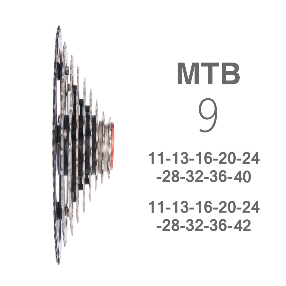 ZTTO MTB 9 Speed 11-40T 11-42T Cassette 9speed 11- 42 Bicycle Freewheel 11-40 9s for M430 M4000 High Quality Mountain Bike K7