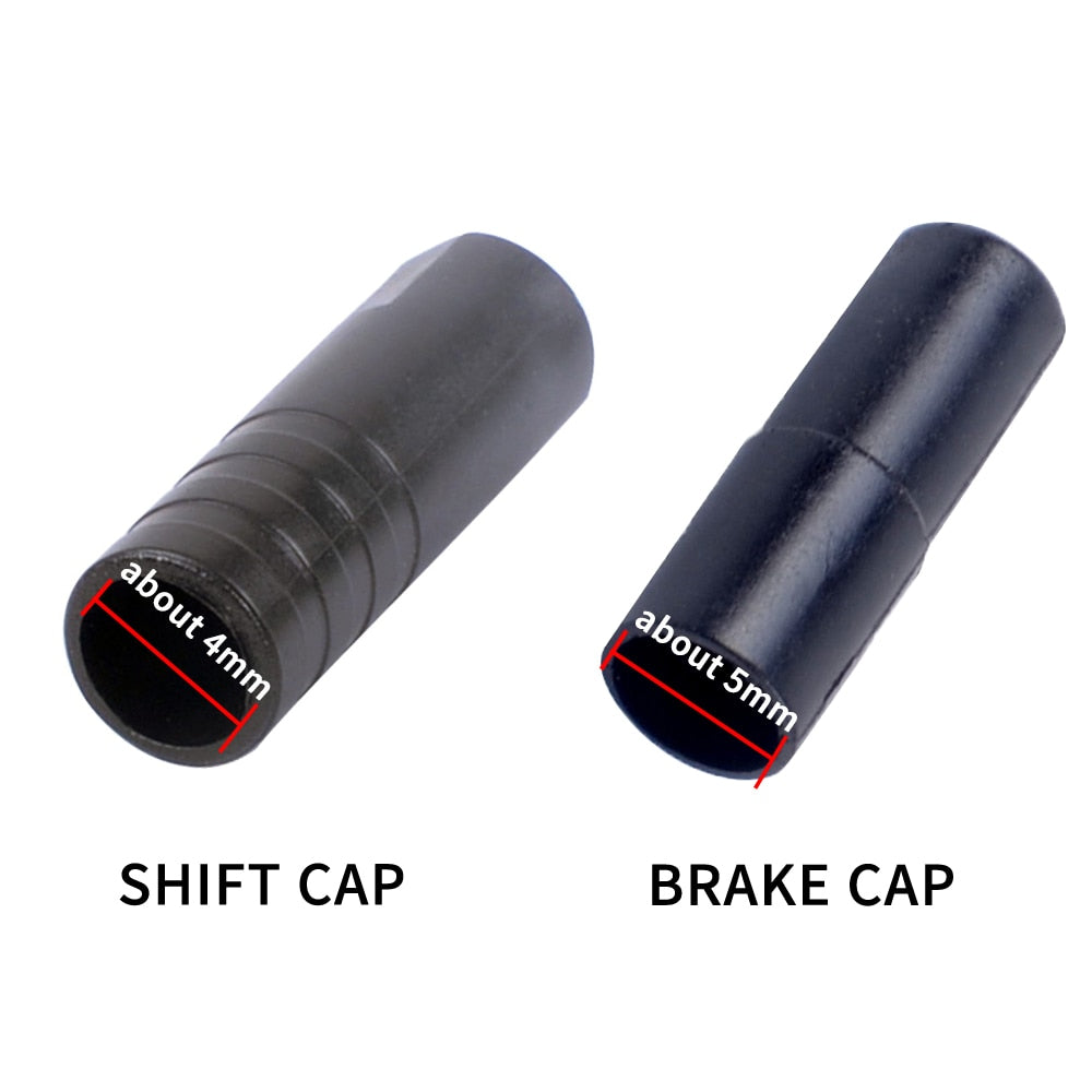 ZTTO Bicycle Shift cap Brake Cable cap MTB Shifting Cable Housing Caps Plastic End Tips Road bike brake hose end Cap Crimp 100pc