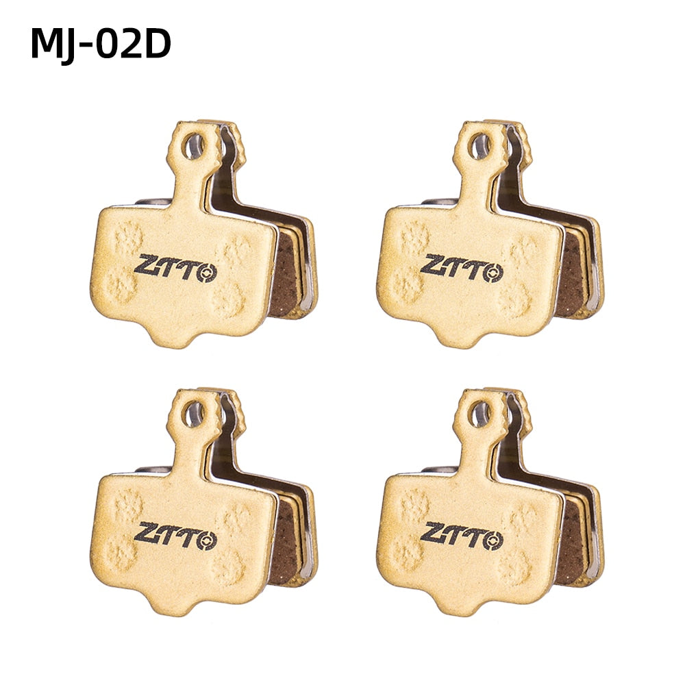 ZTTO 4Pairs MTB Road Bike Full Metal Disc Brake Pads MT200 M8100 Flat Mount R8070 R7070 R8020 G03TI G04TI Level Guide Code Cx1