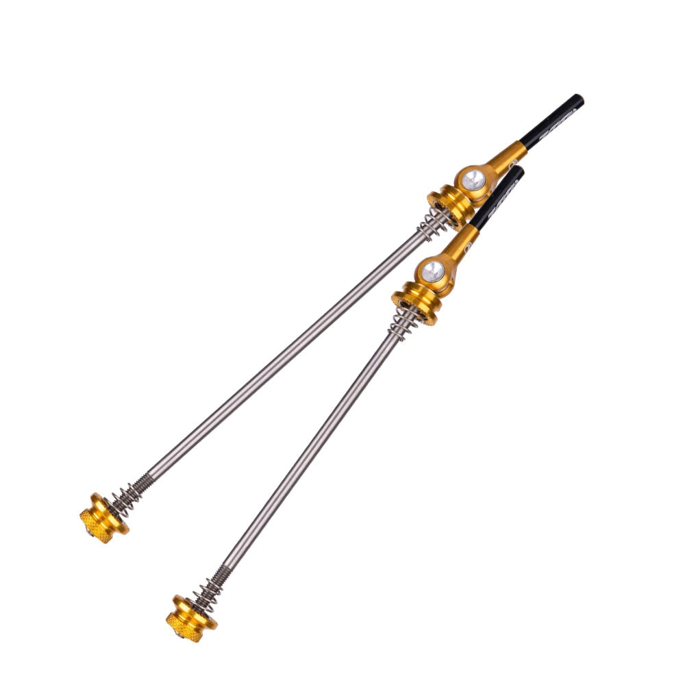 ZTTO Bicycle MTB Road Bike Eccentric QR Titanium alloy Skewers Ultralight 9mm 5mm Quick Release 100 135 Hub Lightweight Axle