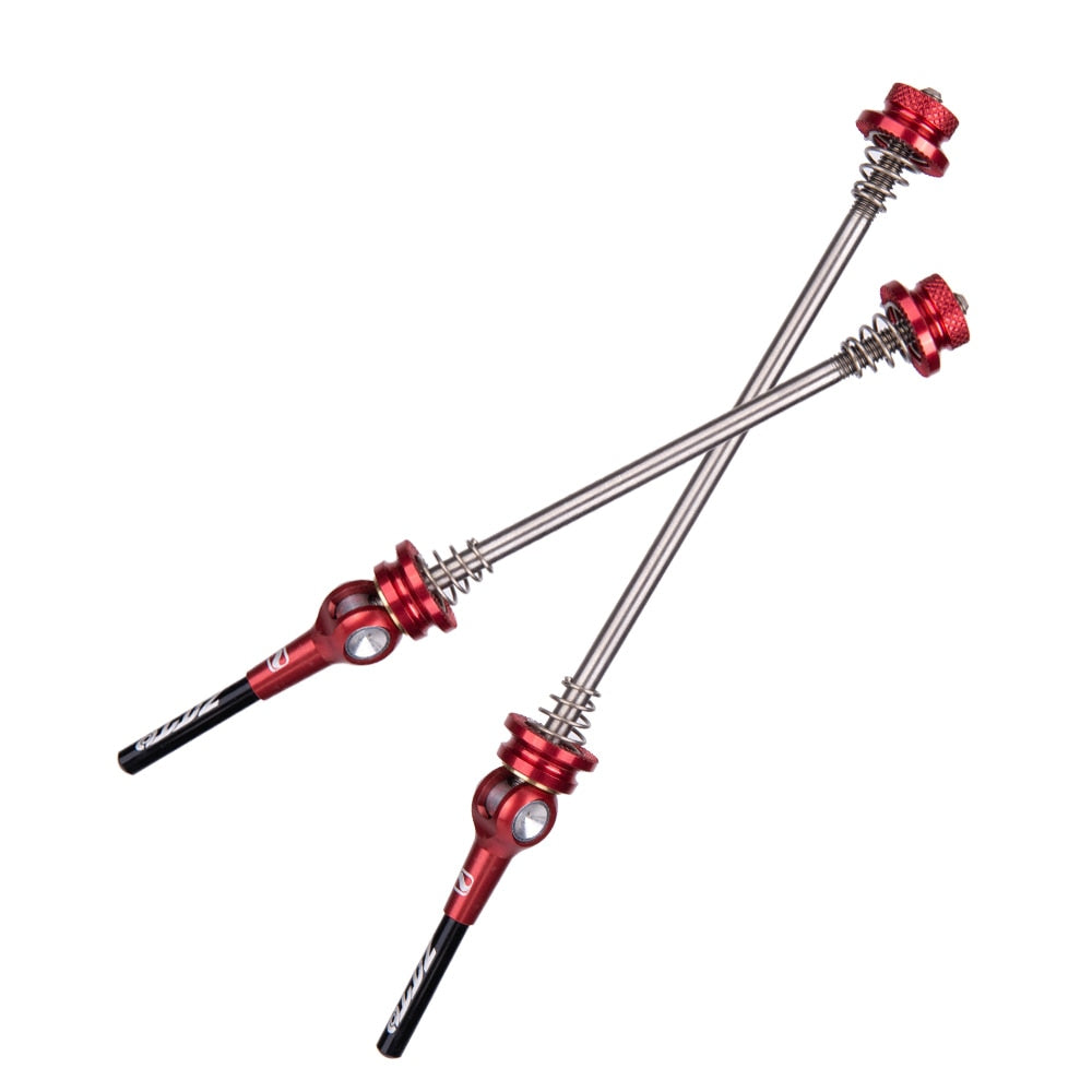 ZTTO Bicycle MTB Road Bike Eccentric QR Titanium alloy Skewers Ultralight 9mm 5mm Quick Release 100 135 Hub Lightweight Axle