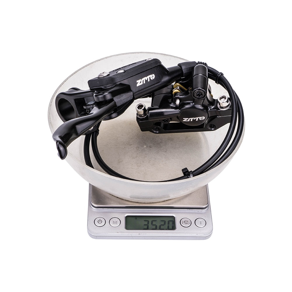 ZTTO MTB Hydraulic Disc Brake IS Post Mounting Left Front Right Rear Calipers Rotor Oil Pressure Brake Set Rotor M6100 MT200