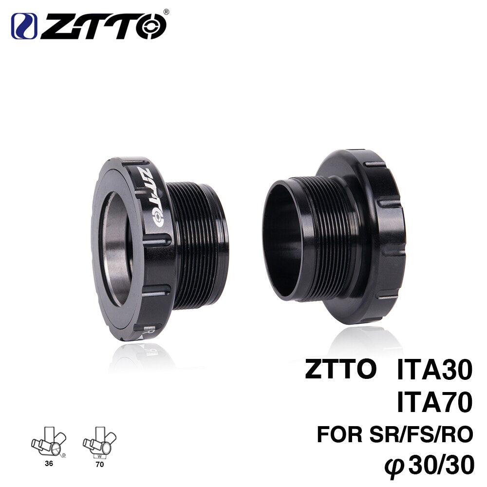 ZTTO ITA Thread Italy Type MTB Road bike Bottom Brackets ITA30 External Bearing ITA70 BB for Parts BB386 30mm Crankset