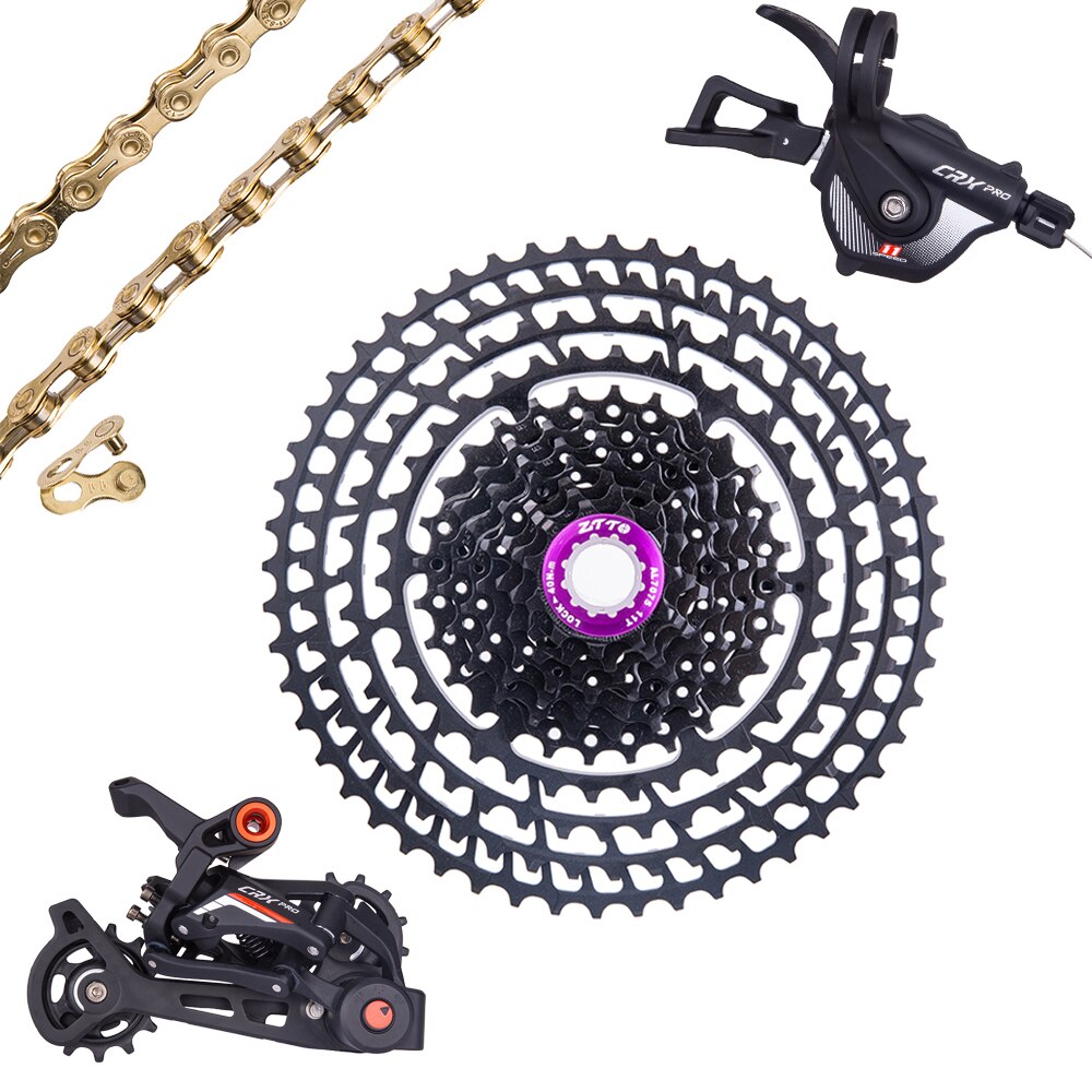 ZTTO SLR2 11 Speed CRX Groupset Derailleur Shifter Crankset Chain 11-52T Cassette 11-50T Ultralight Group Set VS M8000 M7000