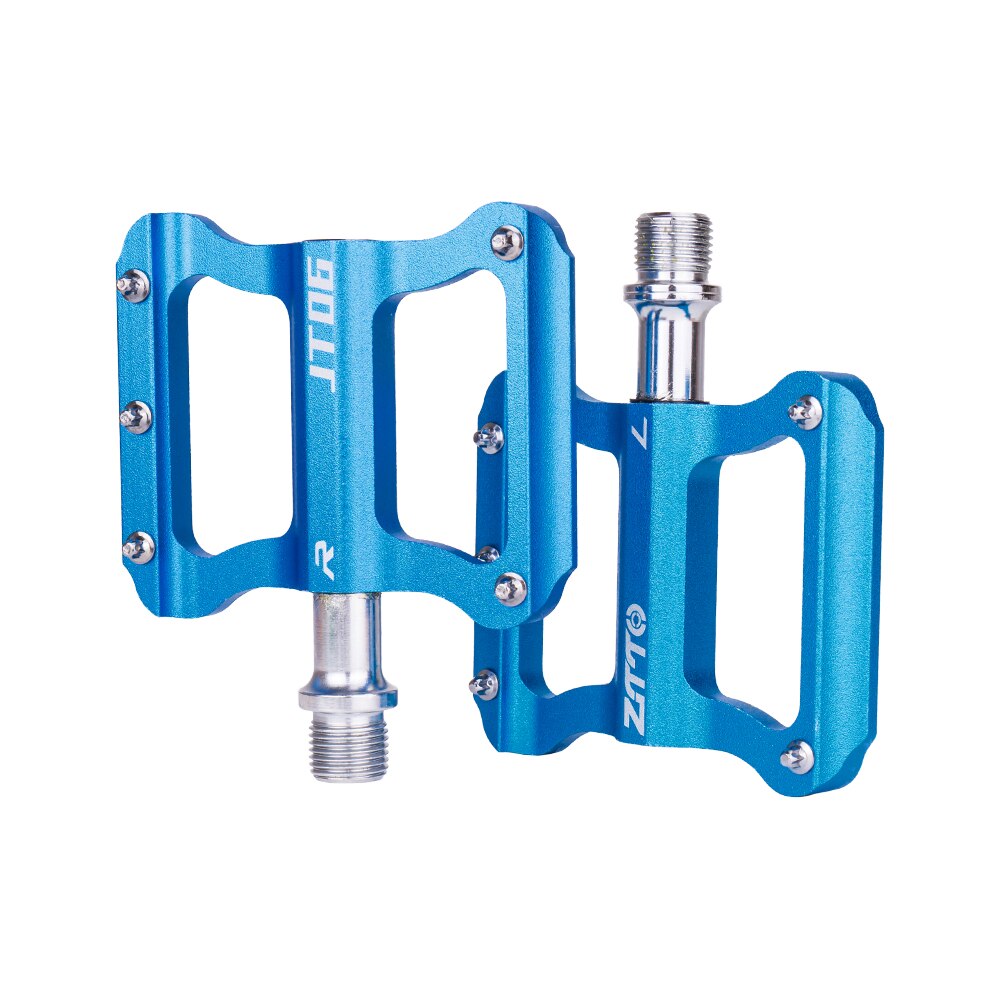 ZTTO Road Bike Ultralight Flat Pedal Aluminum Alloy Bicycle Bearings Anti-Slip Folding Pedals Cycling JT06
