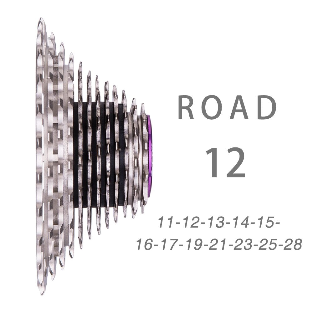 ZTTO 12 Speed Cassette Road bike 11-28T UltraLight CNC made 12s 11-28 sprocket for RED 12v SLR lightweight cassette