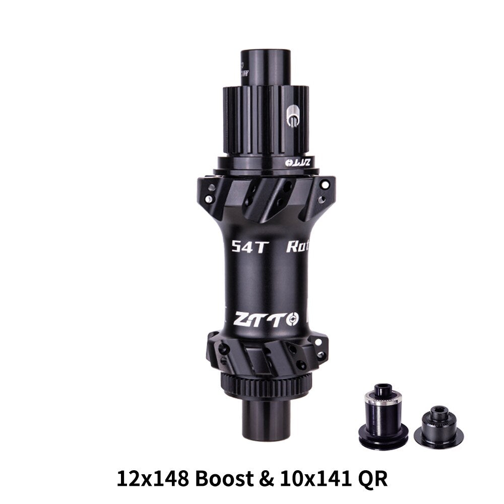 ZTTO M1 148 BOOST Hub Ratchet 28 Hole 54T HG XD MS Body 110x15 148x12 Thru Axle 28h Center Rotor lock Disc Brake Hub