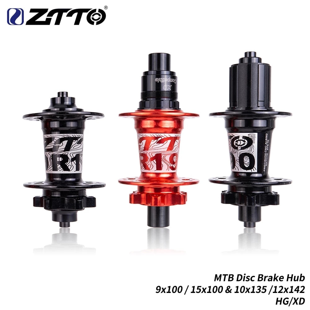 ZTTO Ratchet 54T Disc Brake MTB Hub 32H 32 Hole Thru Axle Maza Quick R