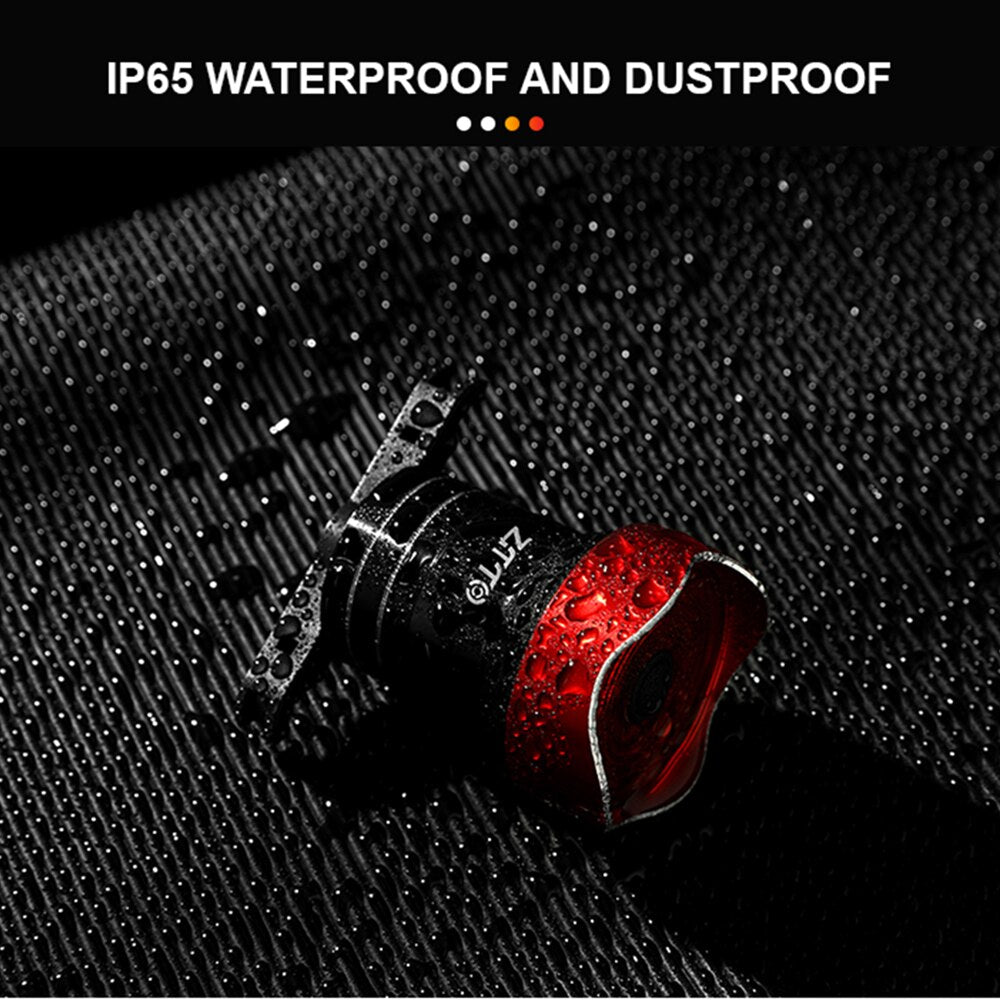 ZTTO Bicycle Rear Light Auto Start Stop Smart Brake Sensing IP65 Waterproof LED Charging Cycling Taillight Long battery life