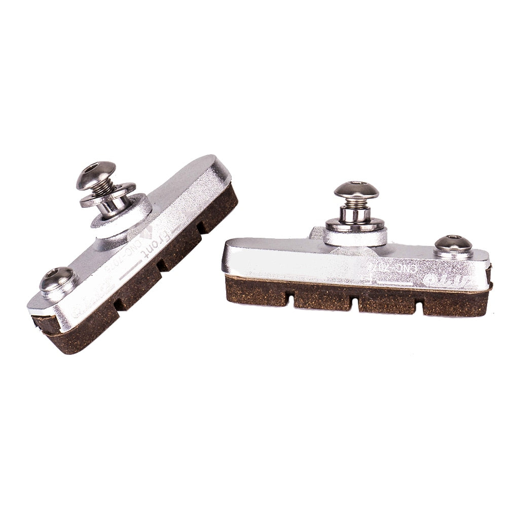 ZTTO Road Bike Caliper Brake Pads Replaceable Rubber CNC Aluminum Shell 1Pair Block Lightweight Braking Shoes For Carbon Part